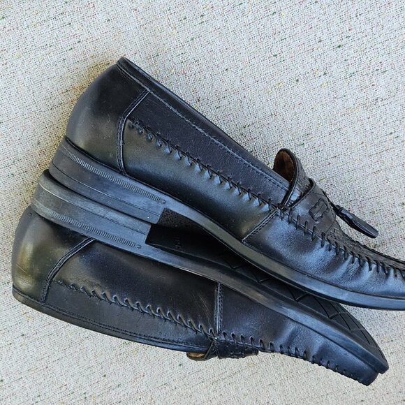 Nunn Bush Men Shoes Strafford Woven Boys Slip-on Tassel Loafer Sz 8.5 - Picture 7 of 12